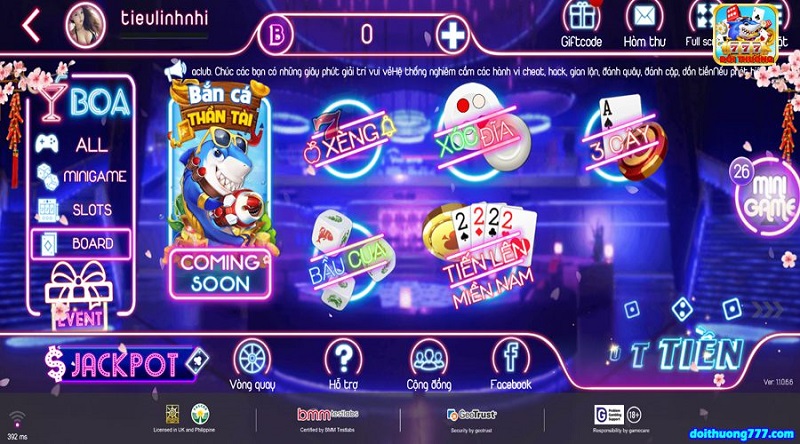 Game bài đổi thưởng tại cổng game Boa Club