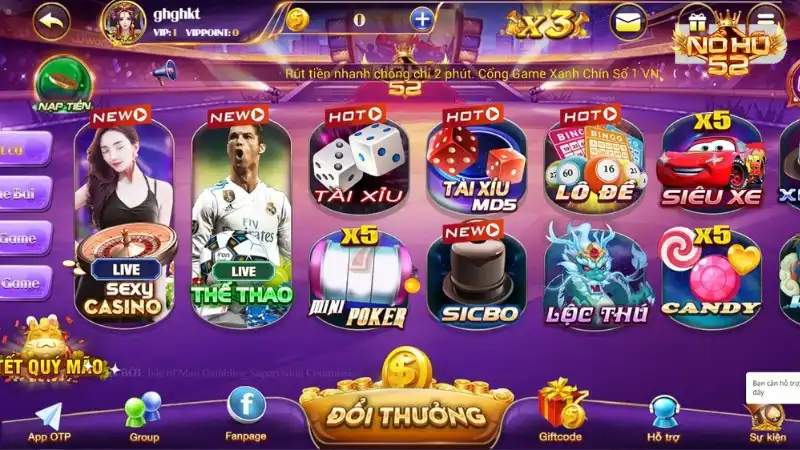 Kho game Xanh Chín & Uy Tín tại Nohu52 Net