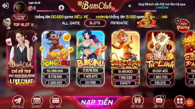 Kho trò chơi được đầu tư tỉ mỉ tại Bum Club